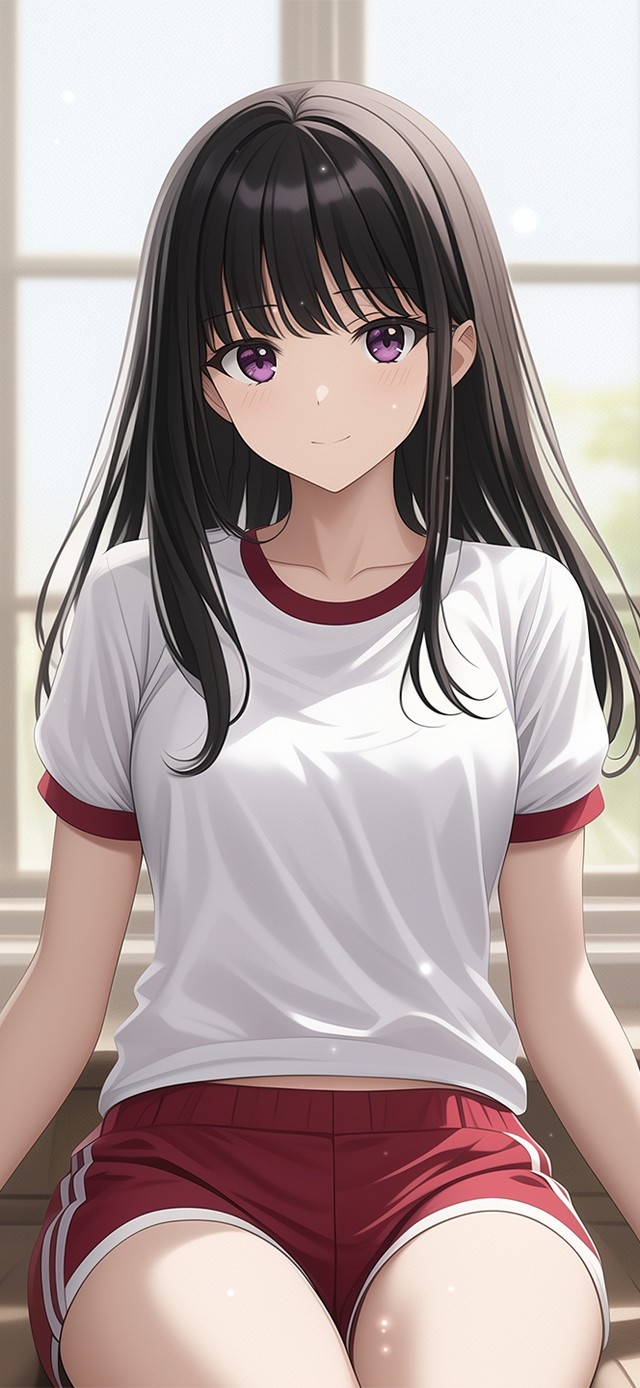 房间窗边女孩