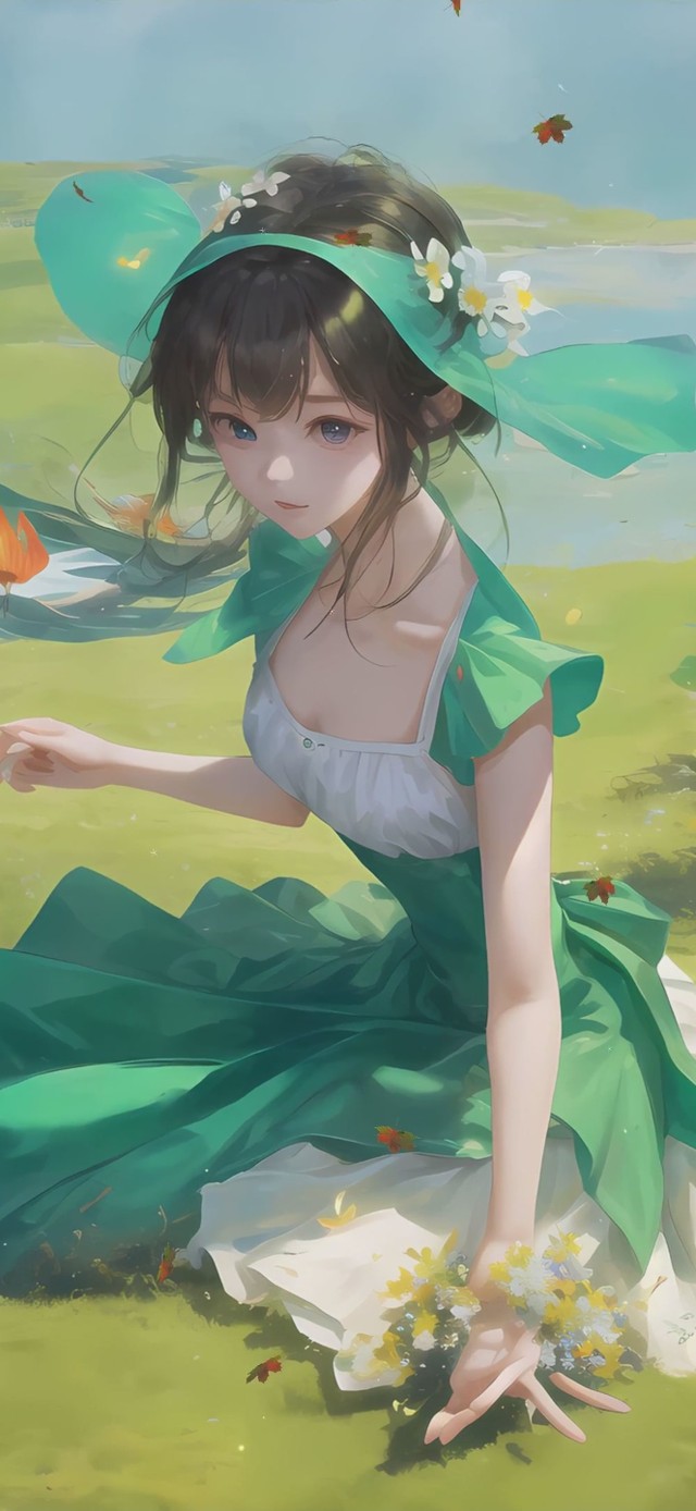 戏水女孩