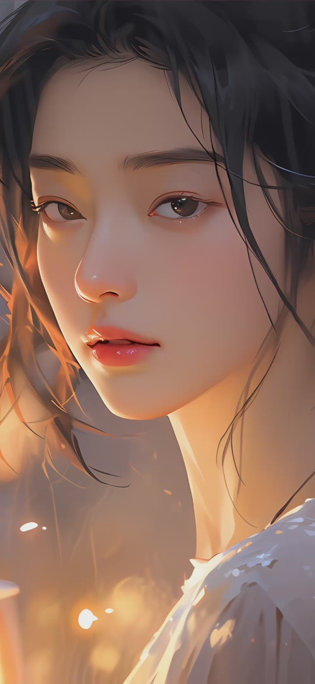 4K,雨天，清纯文艺古风美女