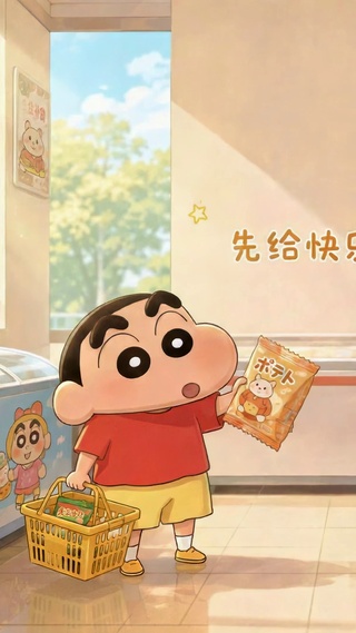 蜡笔小新便利店补给快乐