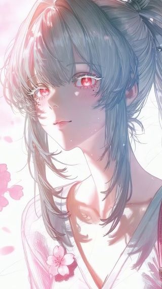 樱花树下的少女邂逅绯雪