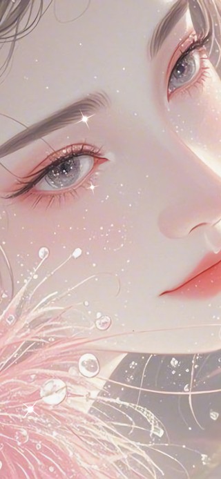 花漾壁纸 柔粉雪姬