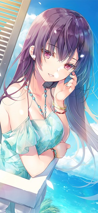 4K夏日阳台清纯少女