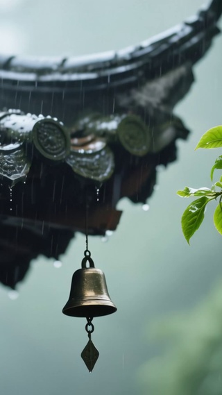 雨中屋檐