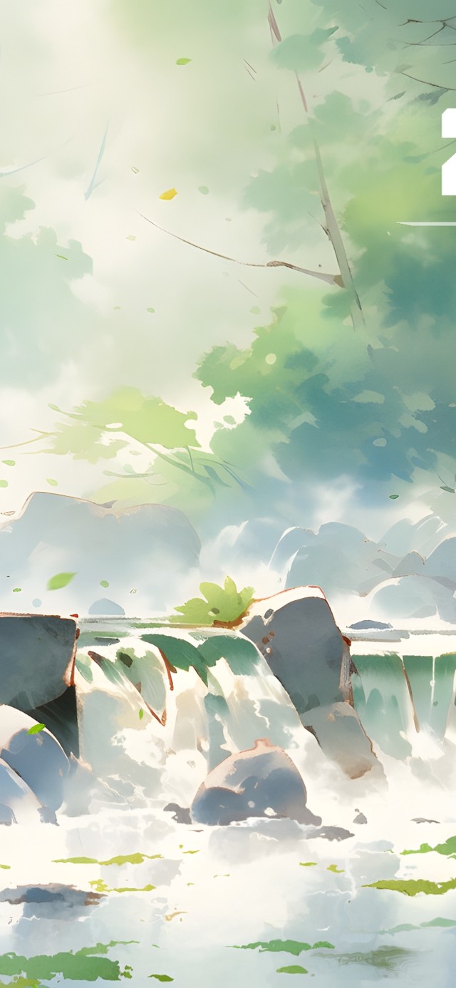 4k 绿色护眼小池塘