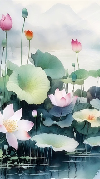 一池荷花