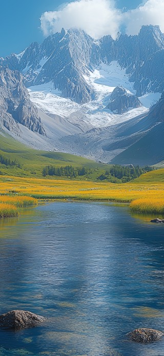 雪山翠谷