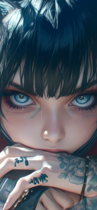 双马尾武士少女