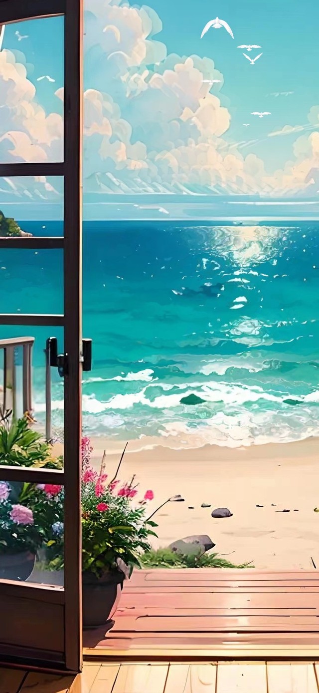 房间门外的大海