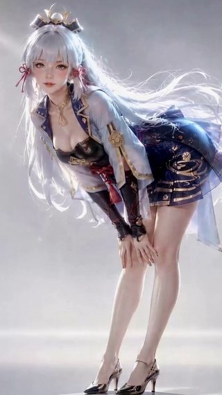 白发女神光影