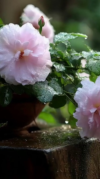 护眼绿景花草树木