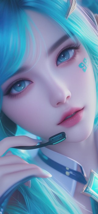 可爱电音琴女
