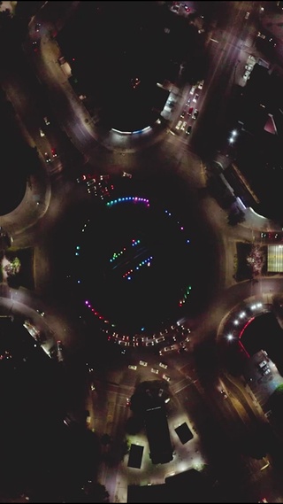 城市高空夜景