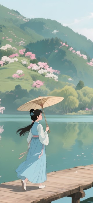 唯美中国风山水