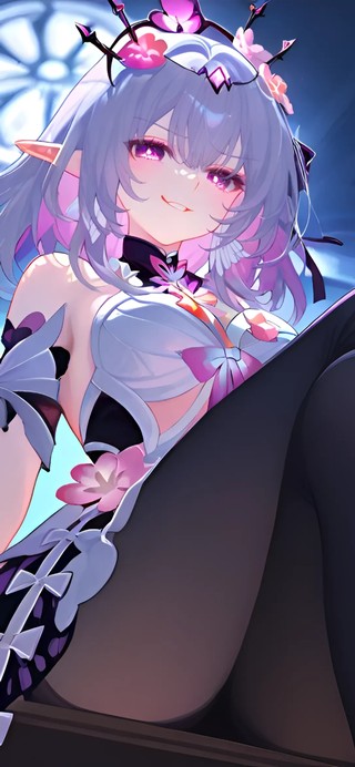 遐蝶-黑丝皮鞋少女