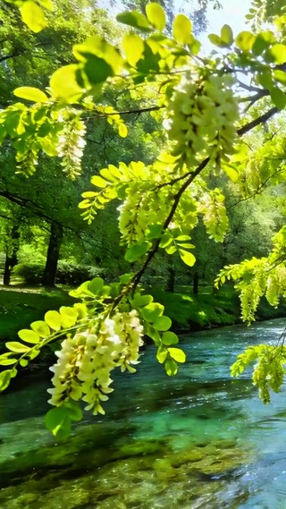 唯美治愈小河4K