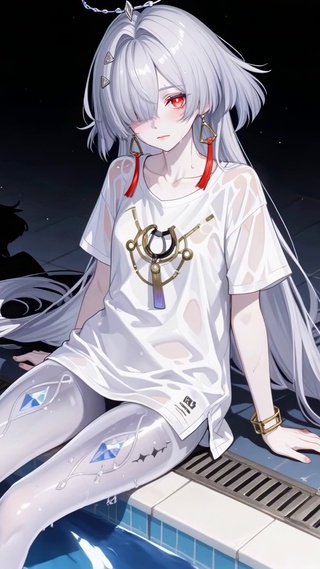 good莫宁-泳池少女