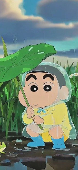 小新雨天观察青蛙