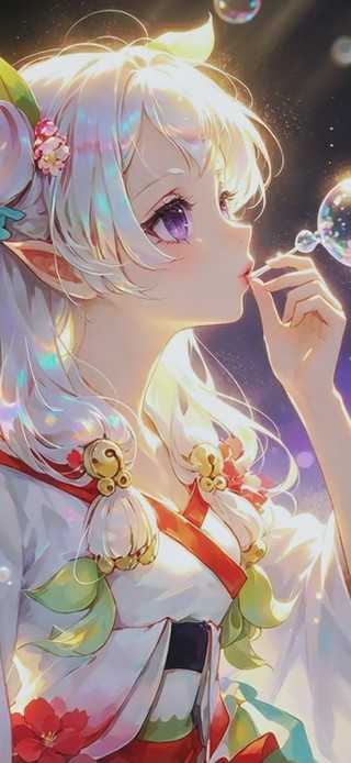 吹着泡泡的夏天快结束啦