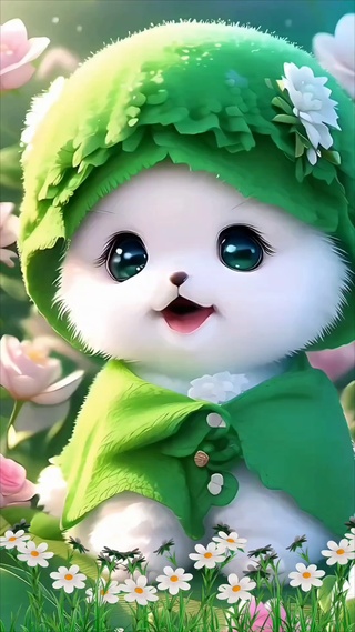 清新绿色小可爱