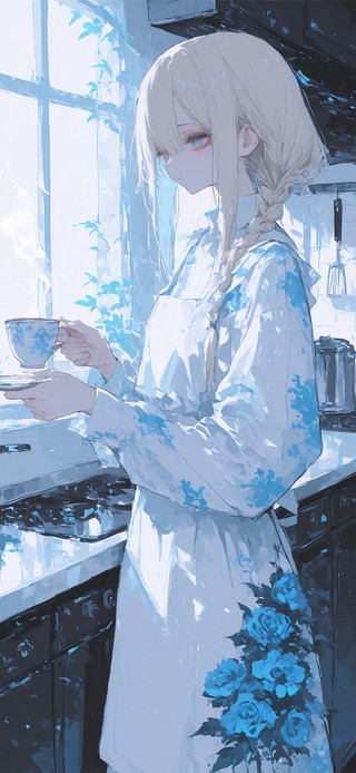 唯美金发少女