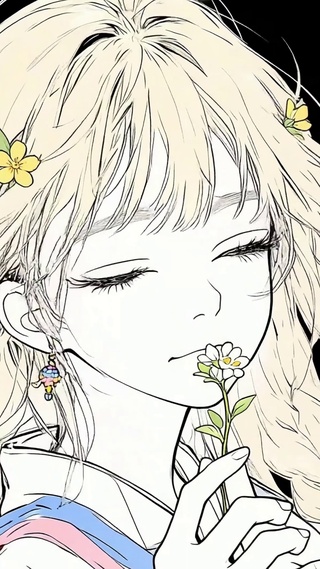 发间花事