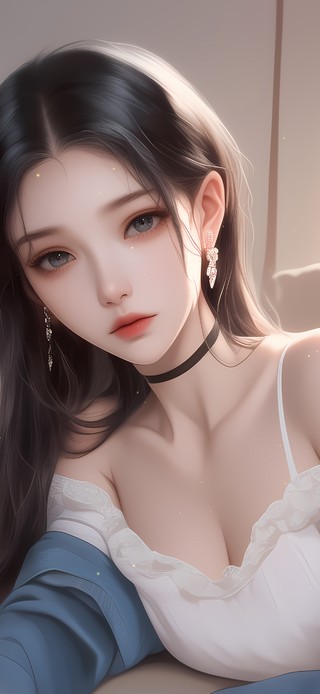 沙发上的女神