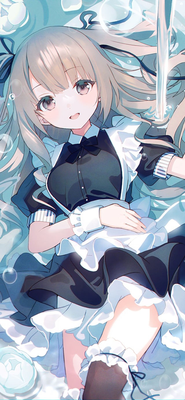 4K清纯可爱黑丝女仆少女