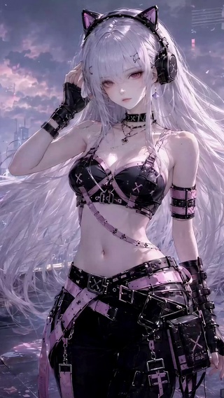 赛博猫耳少女