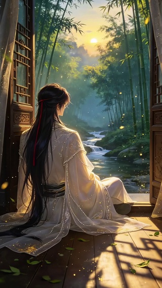 竹林古风美男