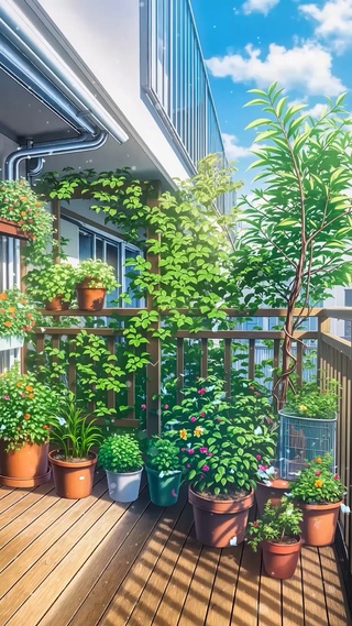 夏日阳台