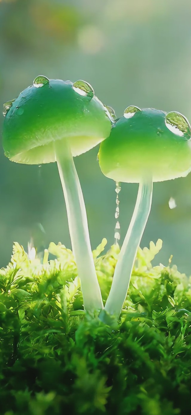 绿色蘑菇