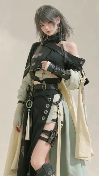 酷飒国风二次元美少女