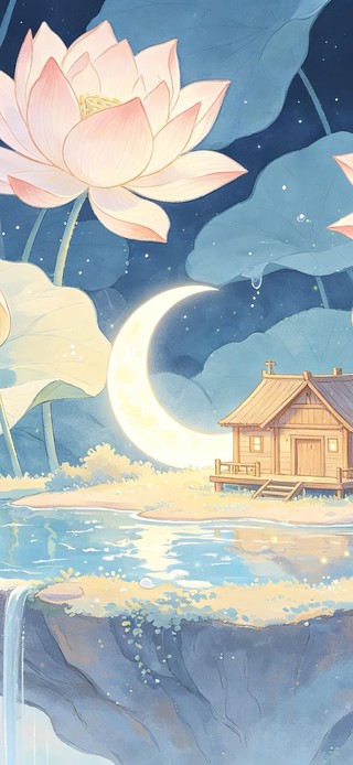 荷塘月色美景