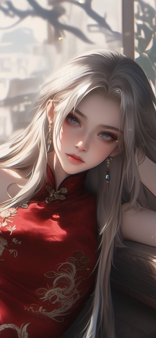 国风旗袍美女