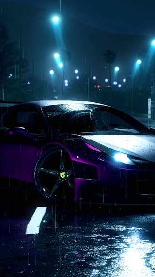雨中汽车