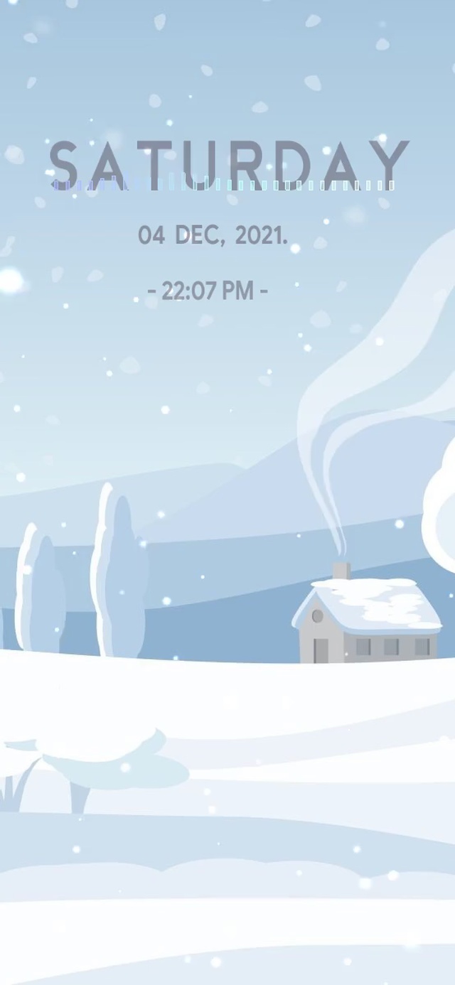 冬日雪屋
