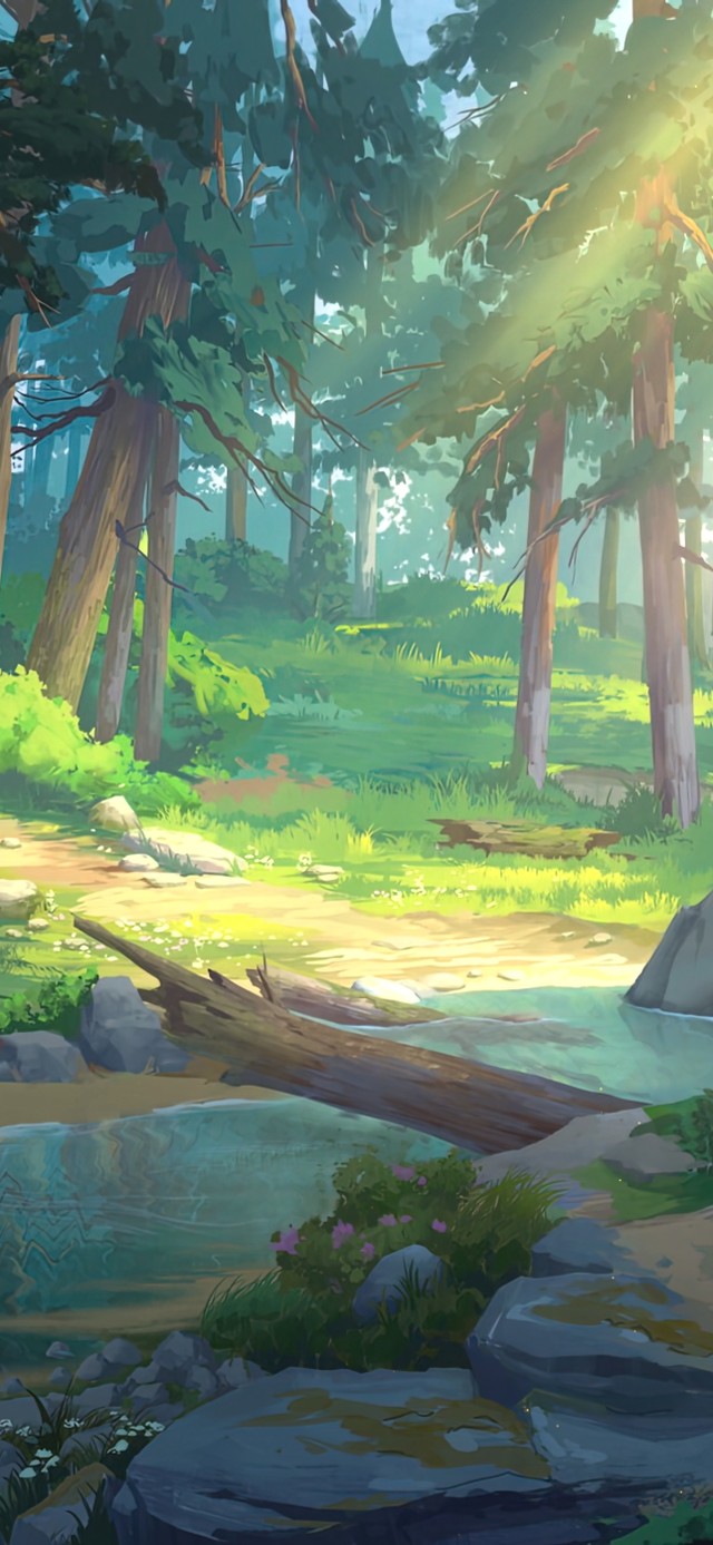 早晨的森林(动漫手机动态壁纸) - 动漫手机壁纸下载 - 元气壁纸