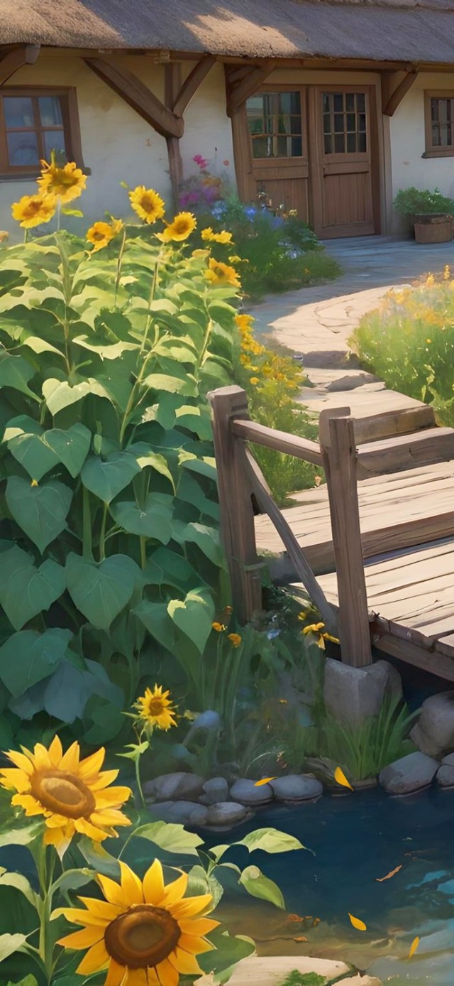 向日葵花田小屋