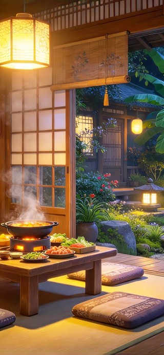 古风小屋吃火锅