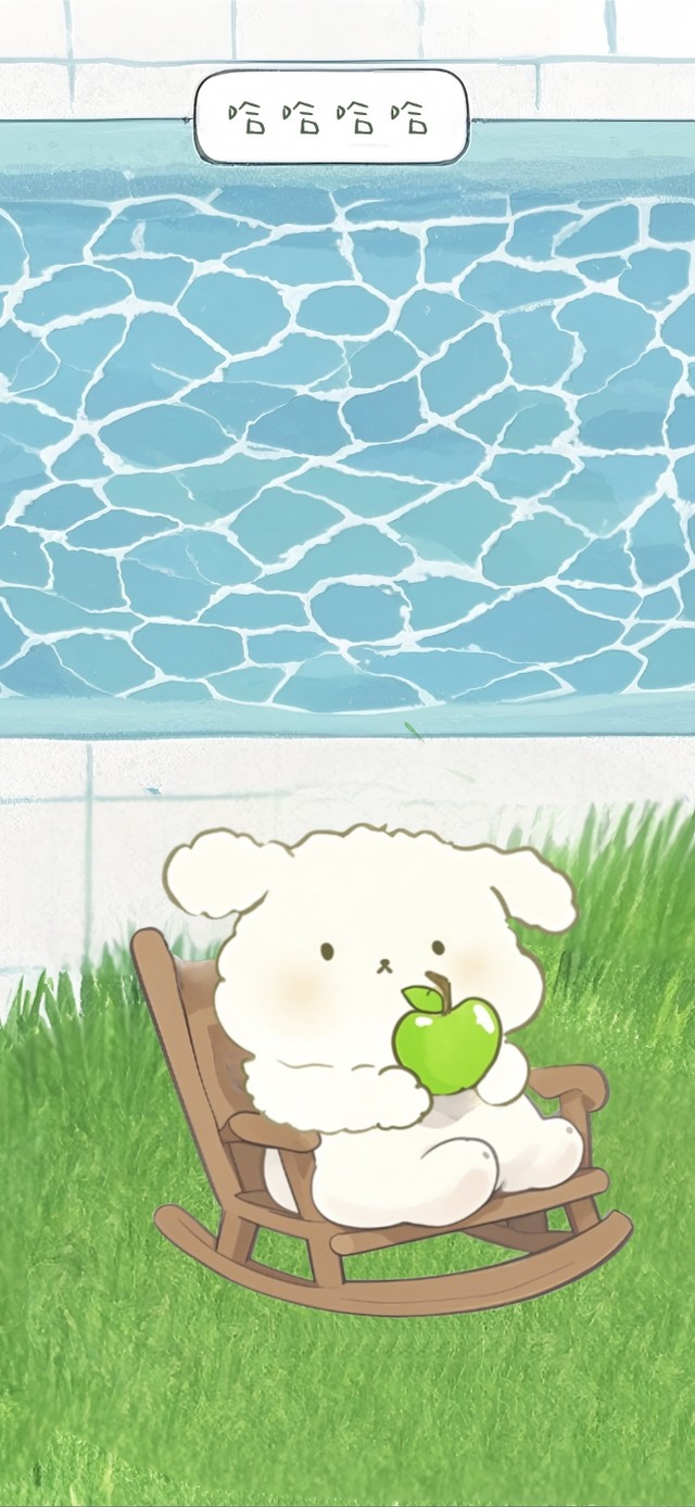 青青草地的青苹果小白