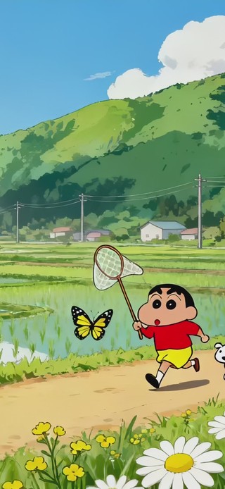 可爱童趣乡村小新