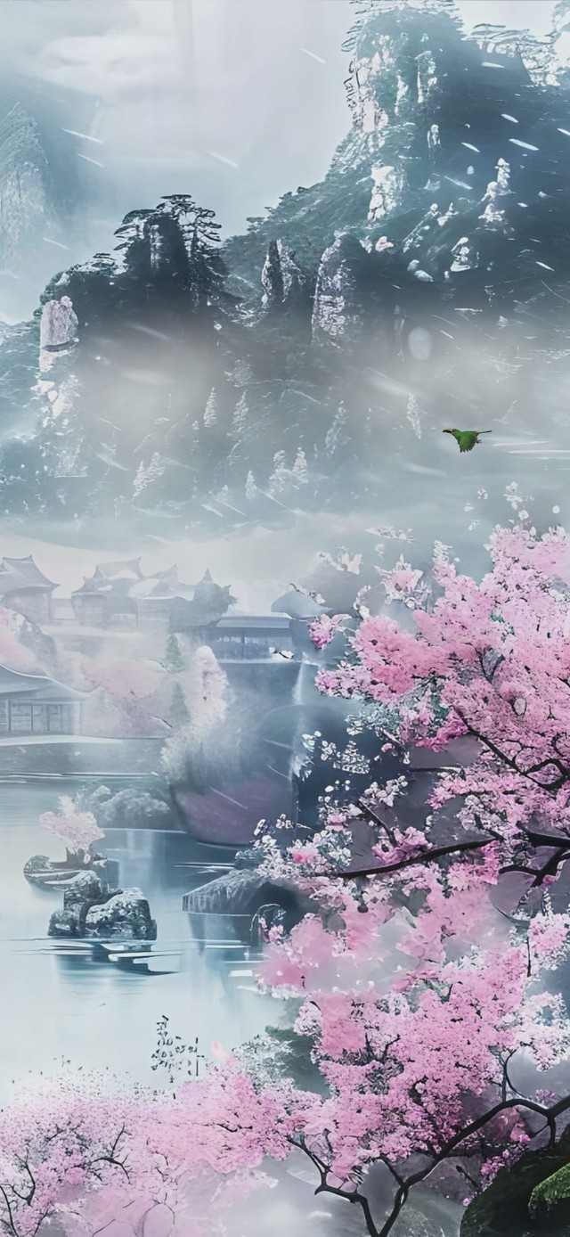古风山水AI壁纸
