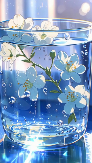 把春天装进杯中