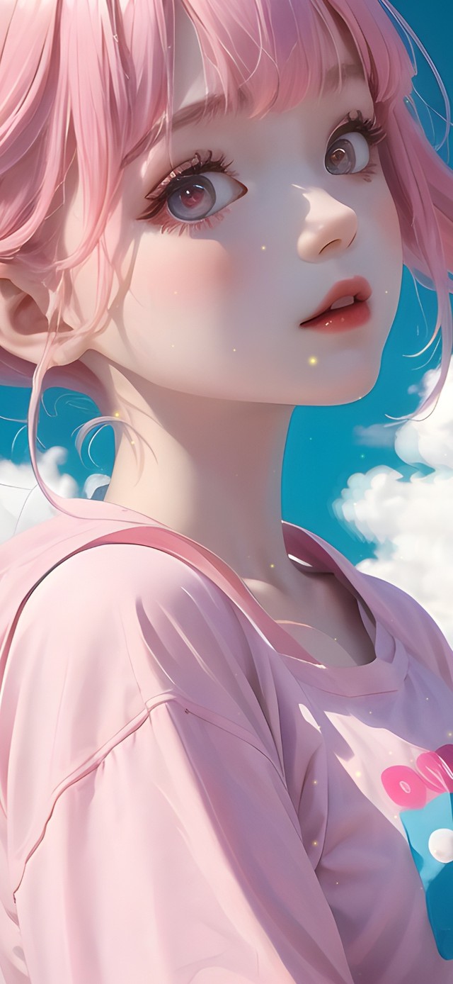 4k可爱樱花女孩