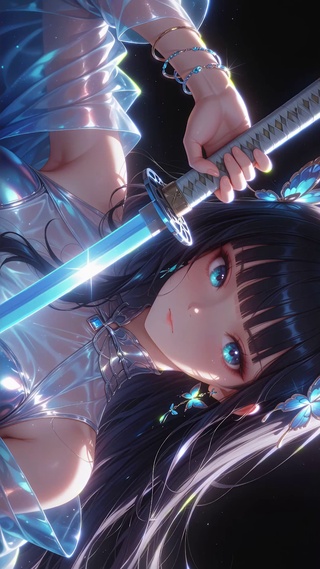 持剑美女