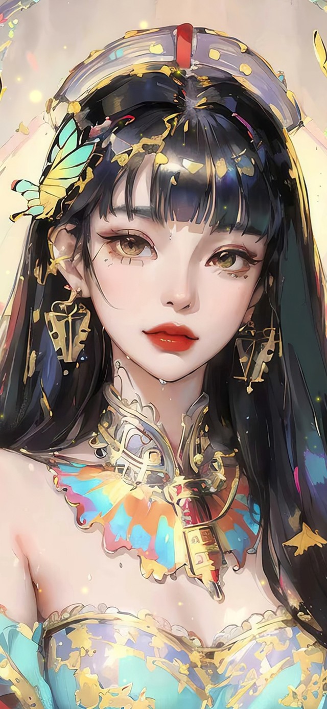 唯美彩色少女