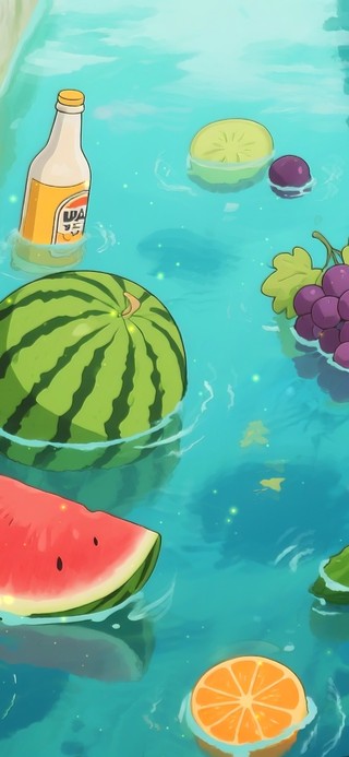 夏日水沟溪流