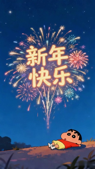 新年快乐：蜡笔小新