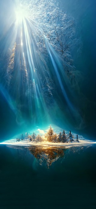 4K治愈梦幻蓝美景
